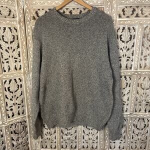 VTG 90s Boat House Row Fisherman Chunky Knit Crewneck Sweater 100% Cotton XL
